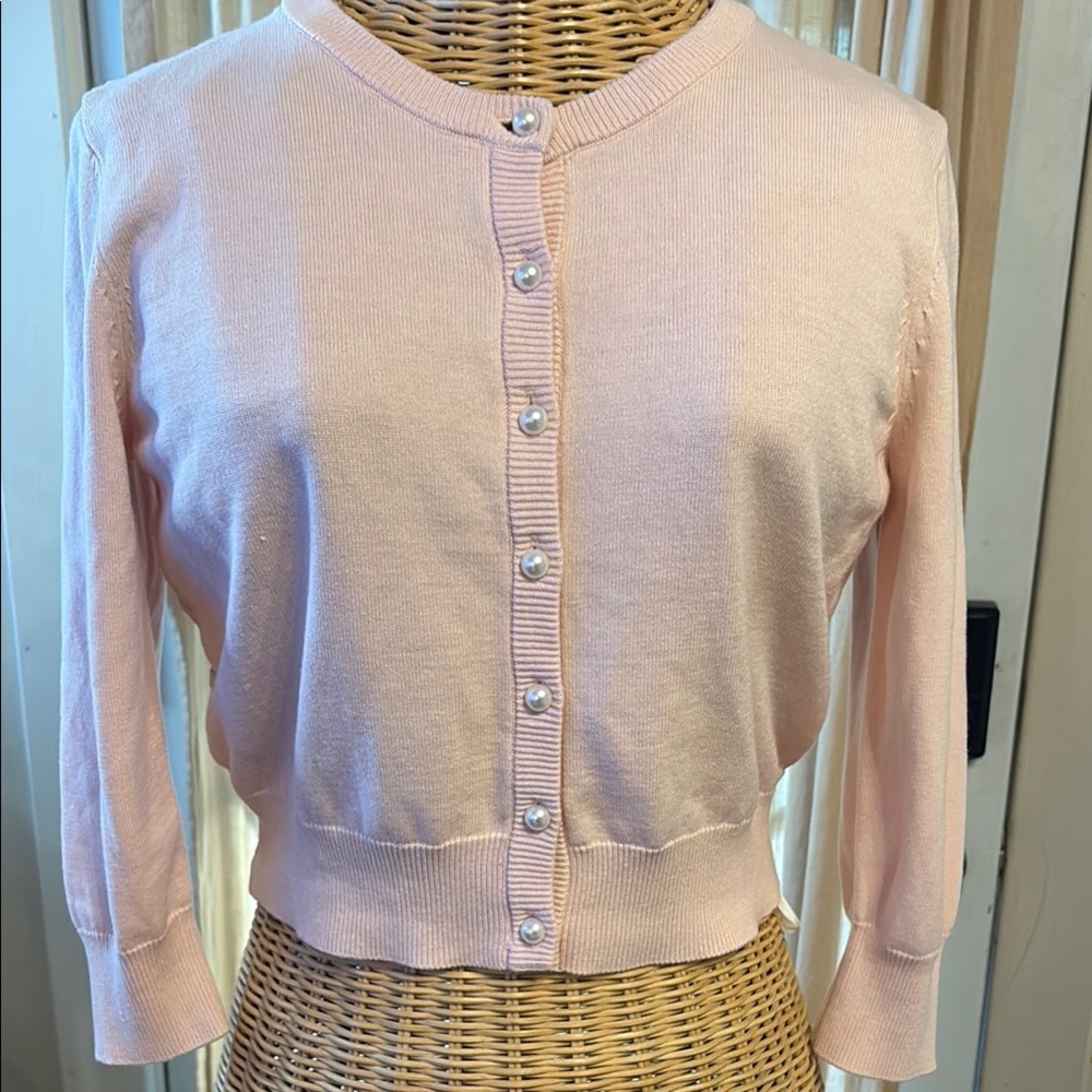 Pink Women's Cardigan Sweater